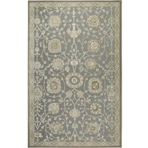 Home Dynamix Shabby Chic Chandler Aster Gray 2 ft. 2 in. x 7 ft. 6 in