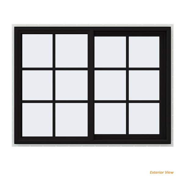 JELD-WEN 48 in. x 36 in. V-4500 Series Black Exterior/White