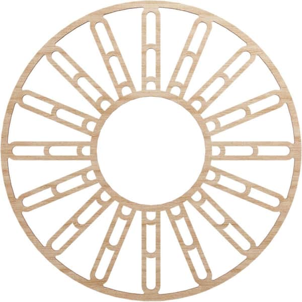 Ekena Millwork 22 in. x 7.625 in. x 0.375 in. Wood Medallion Moulding