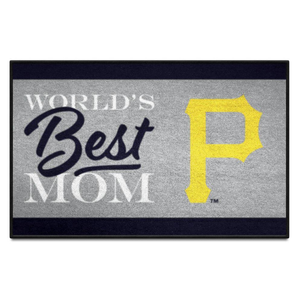 FANMATS Pittsburgh Pirates Yellow 2 ft. x 2 ft. Round Area Rug