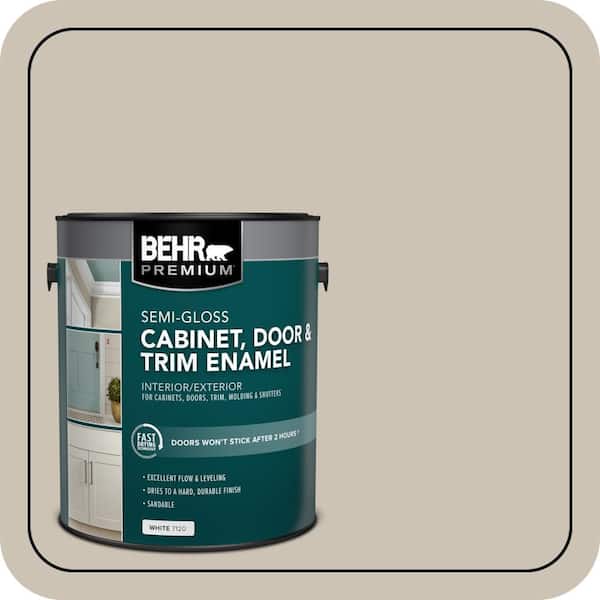 1 gal. #PPU5-08 Sculptor Clay Semi-Gloss Enamel Interior/Exterior Cabinet, Door & Trim Paint