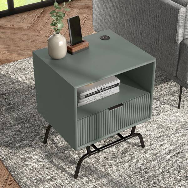 Furniture of America Yastara Modern 18 in. Sage Green