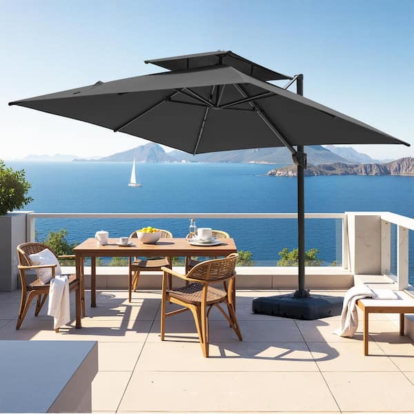 llbean patio umbrellas PURPLE LEAF 12ft Umbrella Outdoor Square Large Cantilever Umbrella Windproof Offset Umbrellas Heavy Duty Sun Umbrella for Garden Deck Pool Patio, Beige : Patio, Lawn & Garden Its easy hand crank lift ensures convenient adjustment Weather-Resistant 9' Market Umbrella, Push