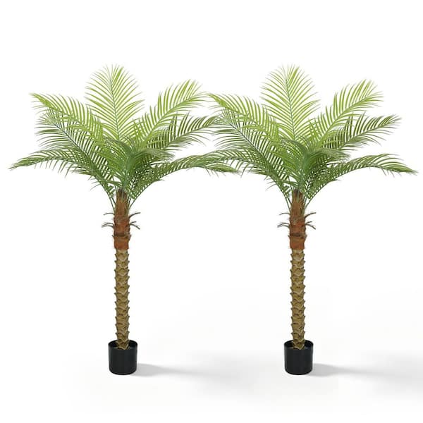 Vitalismo 5ft. Artificial Palm Tree Faux Palm Tree UV Resistant ...