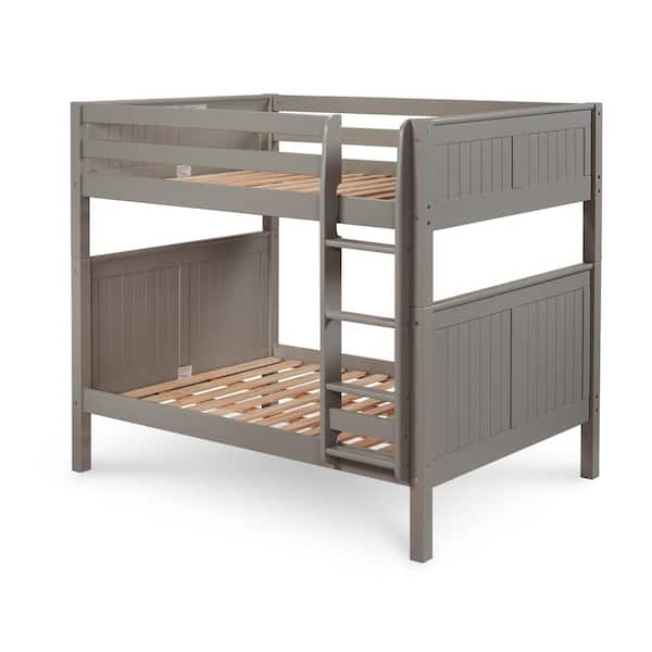 Panel Grey Full over Full Bunk Bed