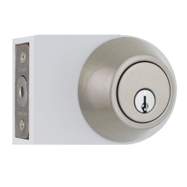 Single Cylinder Satin Nickel Deadbolt