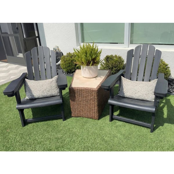 PURPLE LEAF Adirondack Chair 2-set HDPE All-Weather Outdoor