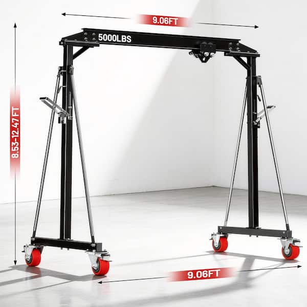 Dkenicor 2-Ton Portable Gantry Crane Adjustable Height and 8.46 ft
