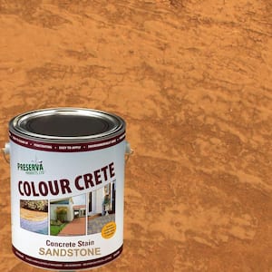 1 Gal. Sandstone Semi-Transparent Water-Based Exterior Concrete Stain
