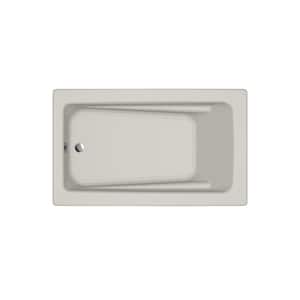 Primo 60 in. x 36 in. Rectangular Soaking Bathtub with Reversible Drain in Oyster