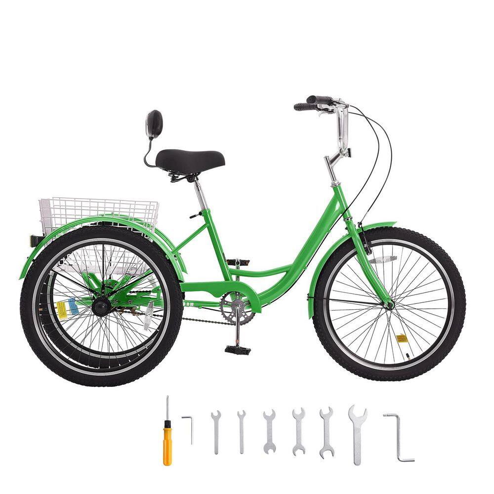 Vintage Orbital Bikes SKYSHALO Adult Tricycles Bike, 24 3-Wheeled