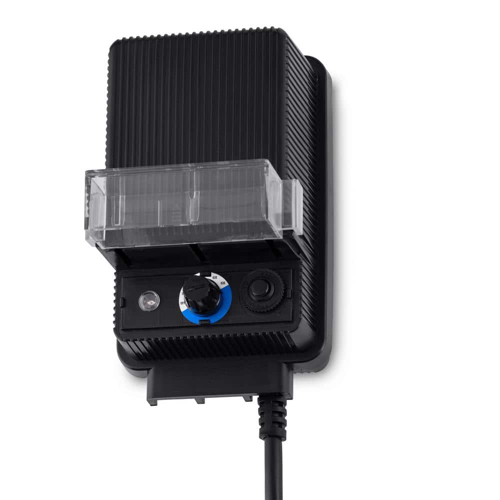 60 Watt Black Outdoor Transformer with Timer