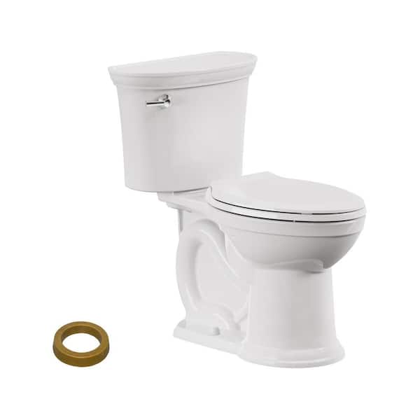 Heritage VorMax 2-Piece 1.28 GPF Single Flush Elongated Chair Height Toilet in White
