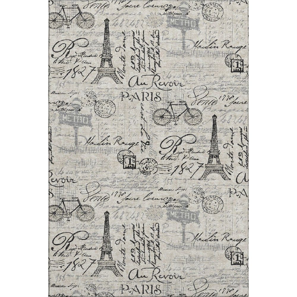 Mayfield Premium Machine Washable Abstract AMF2209 Beige 10 ft. x 14 ft. Area Rug price history on PriceWatchPro