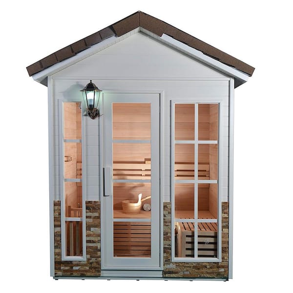 ALEKO 6-Person Canadian Hemlock Electric Heater Sauna