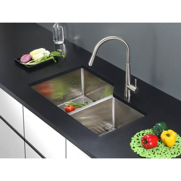 S STRICTLY KITCHEN + BATH RCORB3030WS-Stainless 16 Gauge 30 in. Butterfly  Corner Undermount Workstation Kitchen Sink with Accessories RCORB3030WS-SS  - The Home Depot