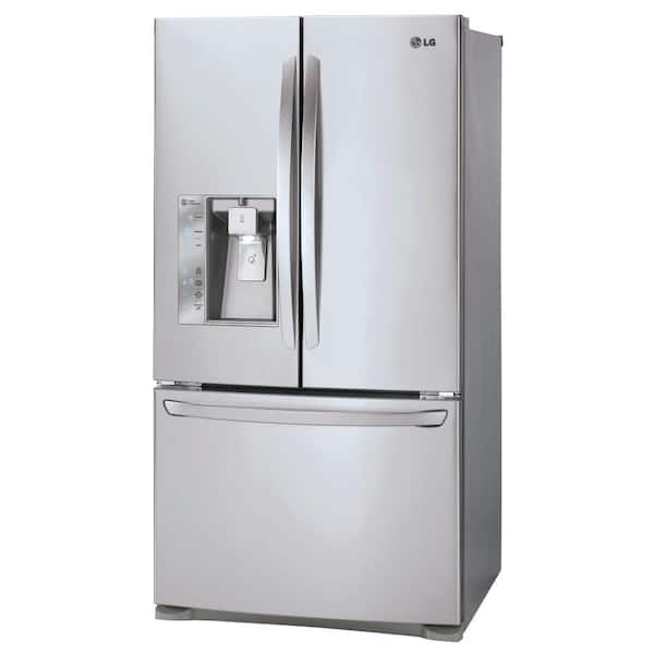 L LG 23.7-cu ft Counter-depth French Door Refrigerator with Ice