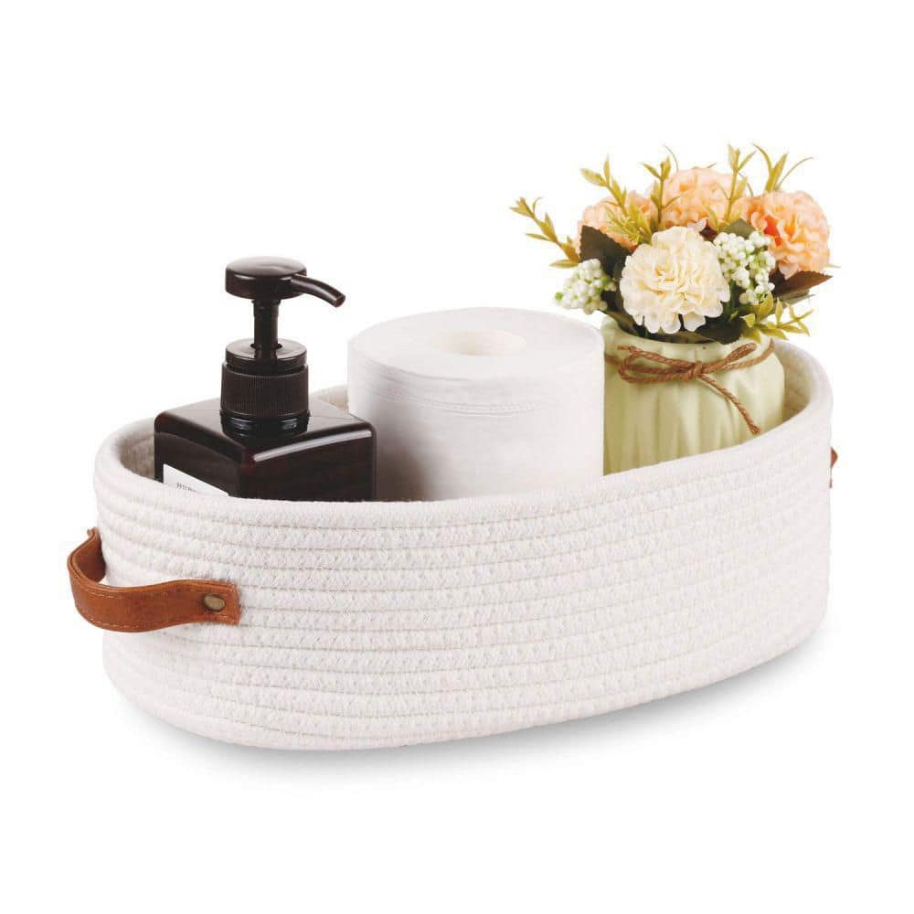 Dracelo Natural Woven Seagrass Bathroom Toliet Roll Holder Storage  Organizer Basket Bin, Use on Bathroom Countertop Natural B07X37DF6S - The  Home Depot