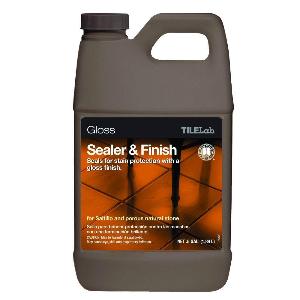 Custom Building Products Tilelab 1 2 Gal Gloss Sealer And Finish Tlglcahg The Home Depot