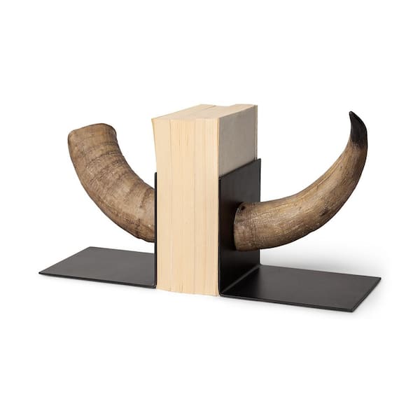 Mercana Nickerson (Set of 2) 6 L x 7 W Bull Horn Bookends
