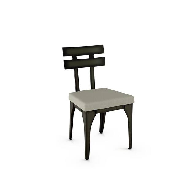 Unbranded Knowlton Semi-Transparent Metal and Beige Dining Chair (Set of 2)