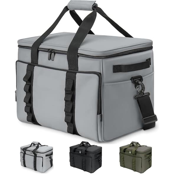 34 qt. Leakproof Insulated Soft-Side Cooler Bag Large Capacity Collapsible Waterproof Travel Ice Chest