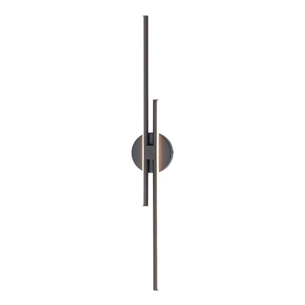 "31.5""2-Light Black Linear Dimmable Integrated LED Wall Sconce" price history on PriceWatchPro