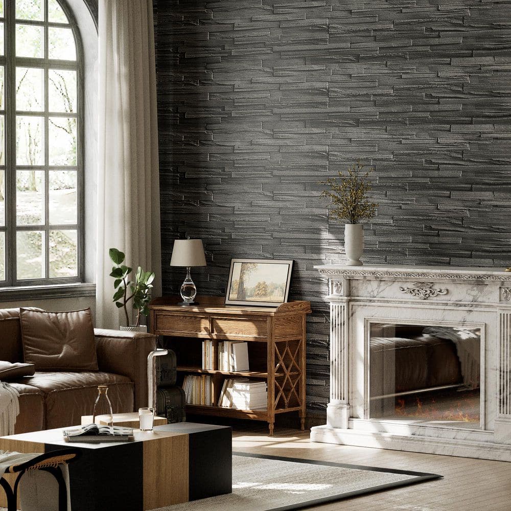 Gray Faux Stone 3D Decorative Wall Panel