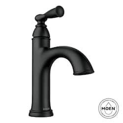 MOEN Banbury Single Handle Single Hole Bathroom Faucet in Matte Black