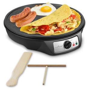 White Electric Crepe Maker / Griddle, Hot Plate Cooktop