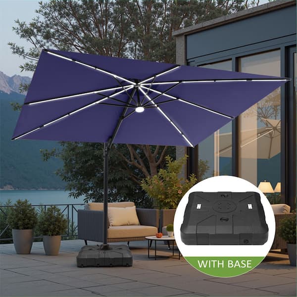 11 ft. - Solar Lighted - Patio Umbrellas - The Home Depot