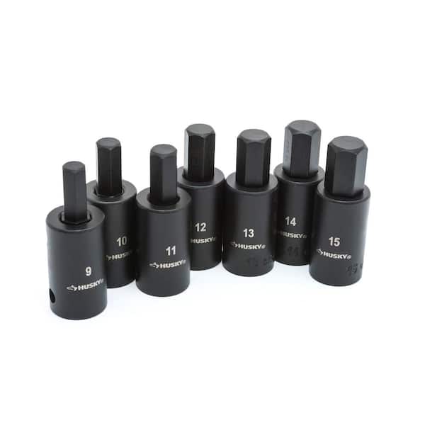 1/2 in. Drive Hex Bit SAE/MM Impact Set (14-Piece) 1/2 in. Drive Hex Bit SAE/MM Impact Set (14-Piece)