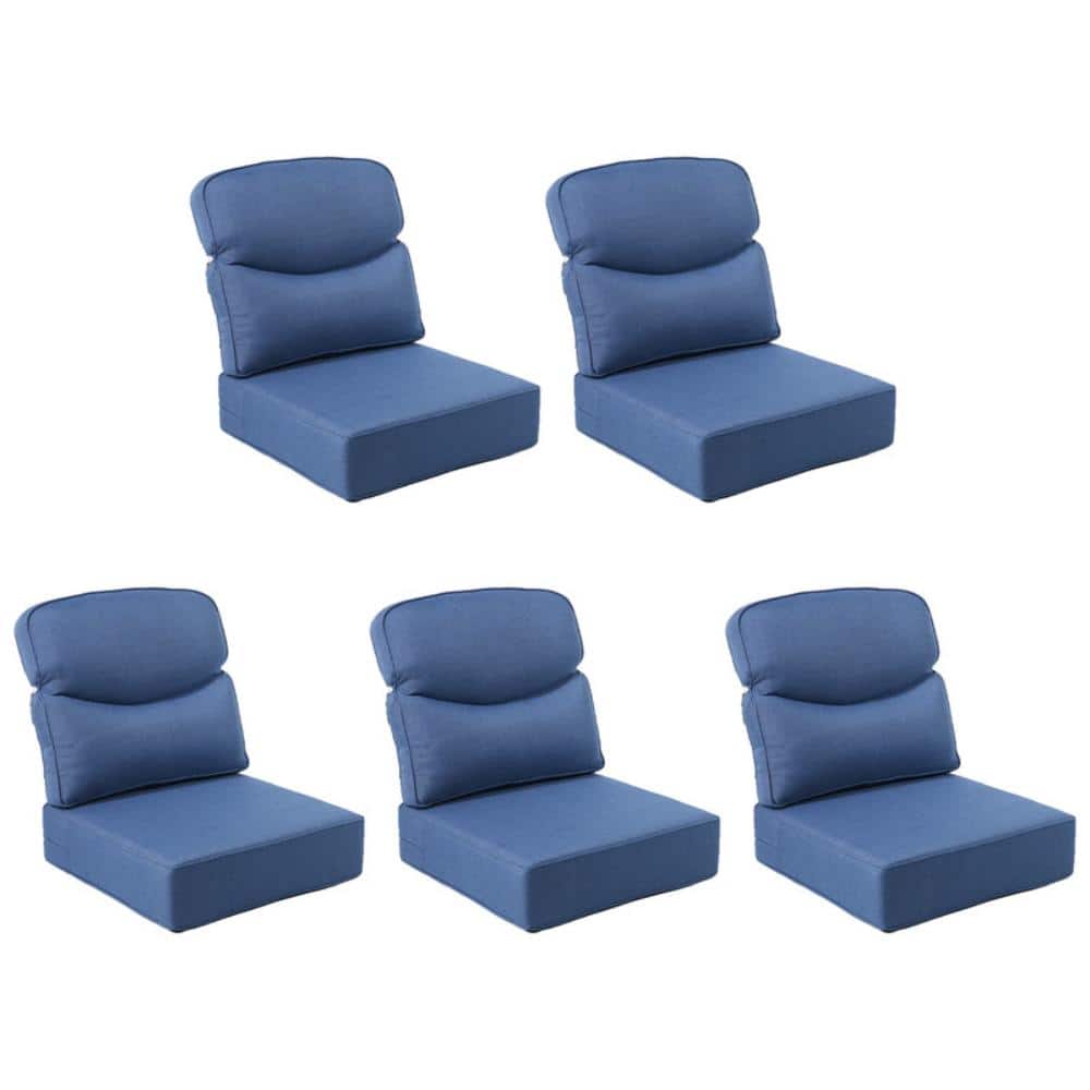 Sunsmile 24in. W x 24in. D x 6in. Thick 10-Piece Deep Seating Outdoor Lounge Chair Olefin Cushion, Blue price history on PriceWatchPro
