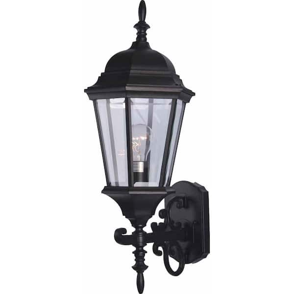 Volume Lighting 1-Light Black Outdoor Wall Sconce