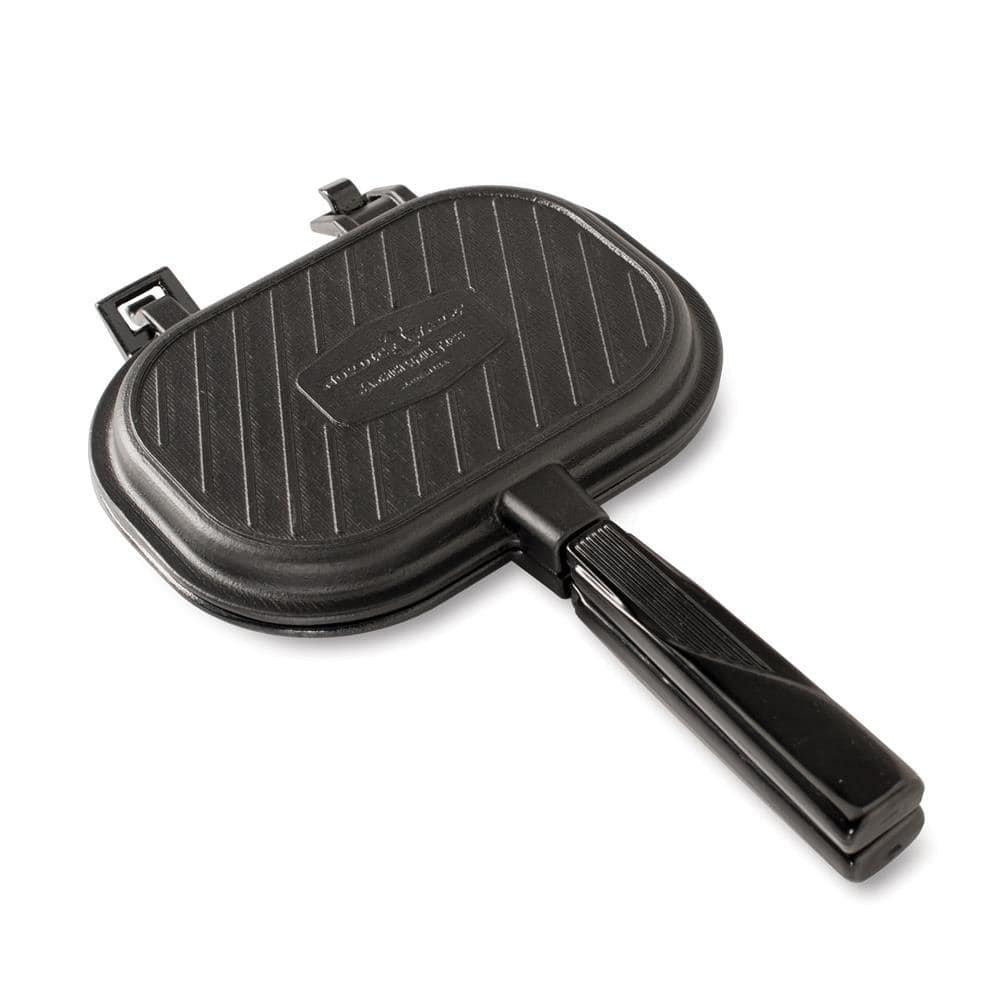 Black Cast Aluminum Stovetop Sandwich and Grill Press