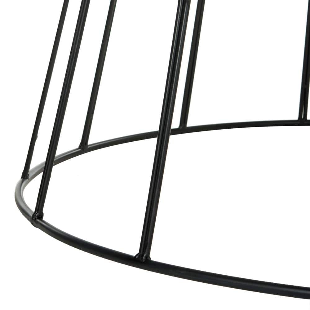 White Round Wood Transitional Coffee Table