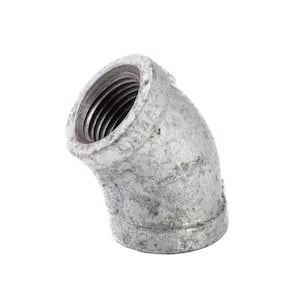 1/2 in. Galvanized Malleable Iron 45 Degree Elbow Fitting