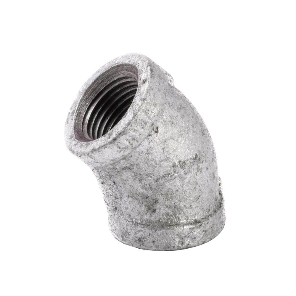 1/2 in. Galvanized Malleable Iron 45 Degree Elbow Fitting price history on PriceWatchPro