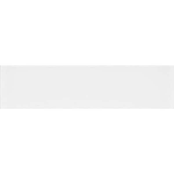Apollo Tile White 4 in. x 5 in. Polished Glass Mosaic Tile Sample (0.13 sq. ft./Piece)