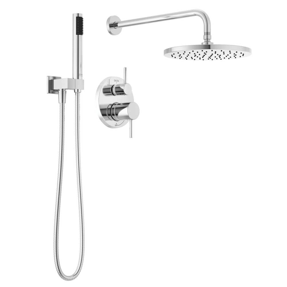 Modern 1-Handle Shower Trim Kit with Hand Shower in Chrome (Valve Not Included) price history on PriceWatchPro