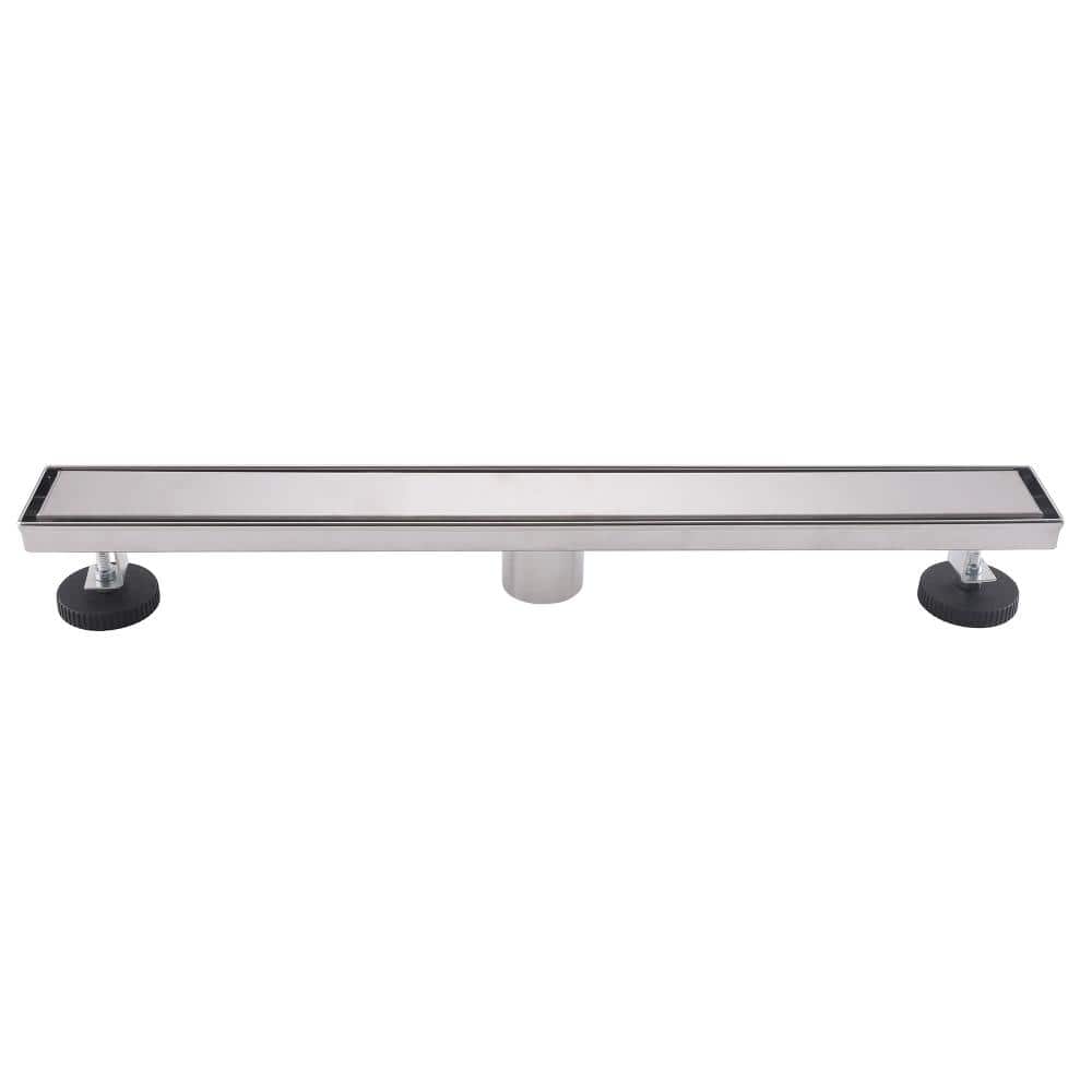 35.43 inch Linear Shower Drain with Hair Strainer Stainless Steel Rectangular Floor Drain in Brushed Nickel price history on PriceWatchPro