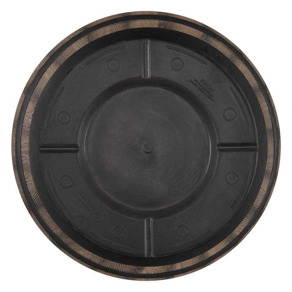 16 Inch Kentucky Walnut Resin Wine Barrel Planter