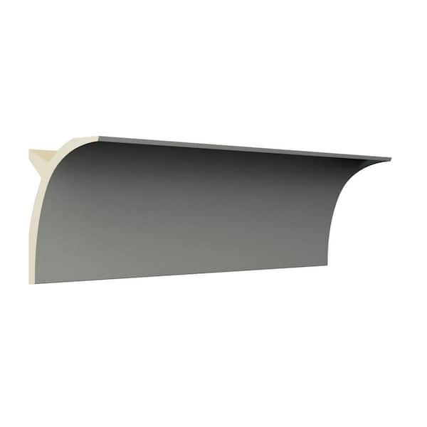Ekena Millwork Anton 4.375 in. D x 4.375 in. W x 96 in. L Polyurethane Crown Moulding