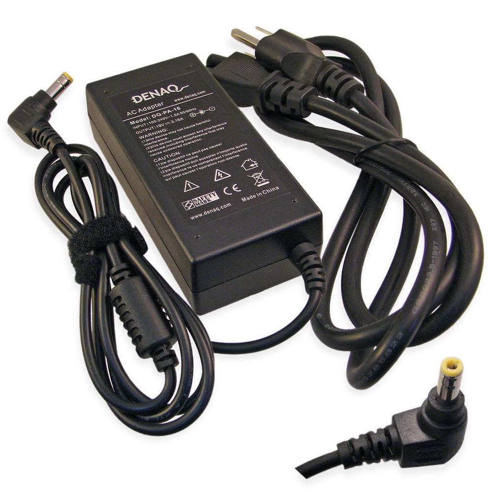 19-Volt 3.16 Amp 5.5 mm-2.5 mm AC Adapter for DELL Inspiron and Latitude Series Laptops