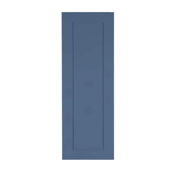 LIFEART CABINETRY Lancaster Blue Plywood Shaker Stock Assembled Wall Kitchen Cabinet 9 in. W x 42 in. H x 12 in. D