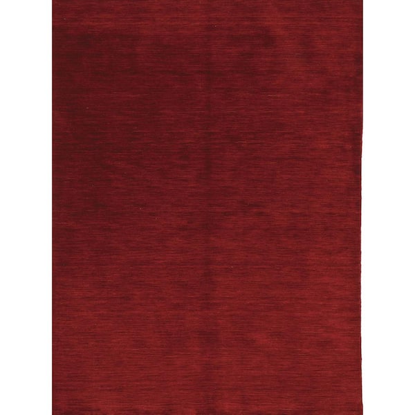 Amer Rugs Arizona 4 ft. X 6 ft. Red Solid Color Area Rug