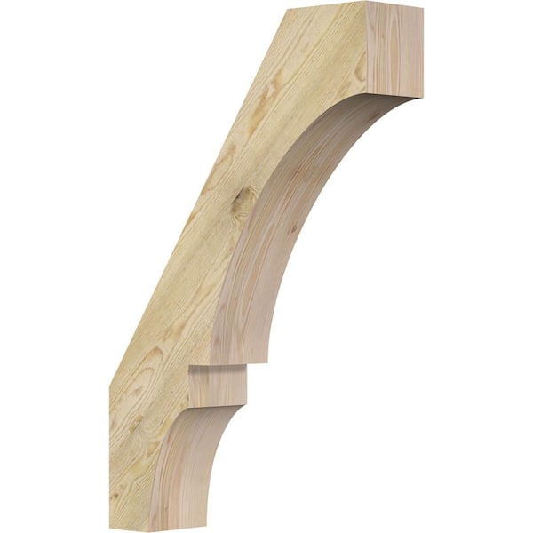 Ekena Millwork 6"W x 24"D x 36"H Balboa Rough Sawn Knee Brace, Douglas Fir