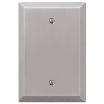 AMERELLE Oversized 2 Gang Duplex Steel Wall Plate - Brushed Nickel ...