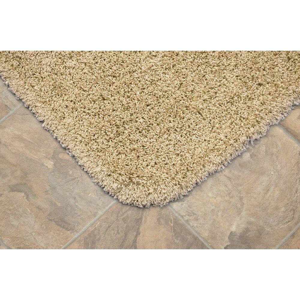 Linen Luxe 3-Piece Ultra-Soft Shaggy Nylon Bath Rug Set