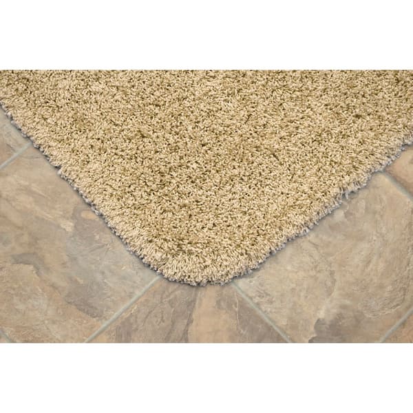 Jazz Linen 21 in. x 34 in. Washable Bathroom 3-Piece Rug Set